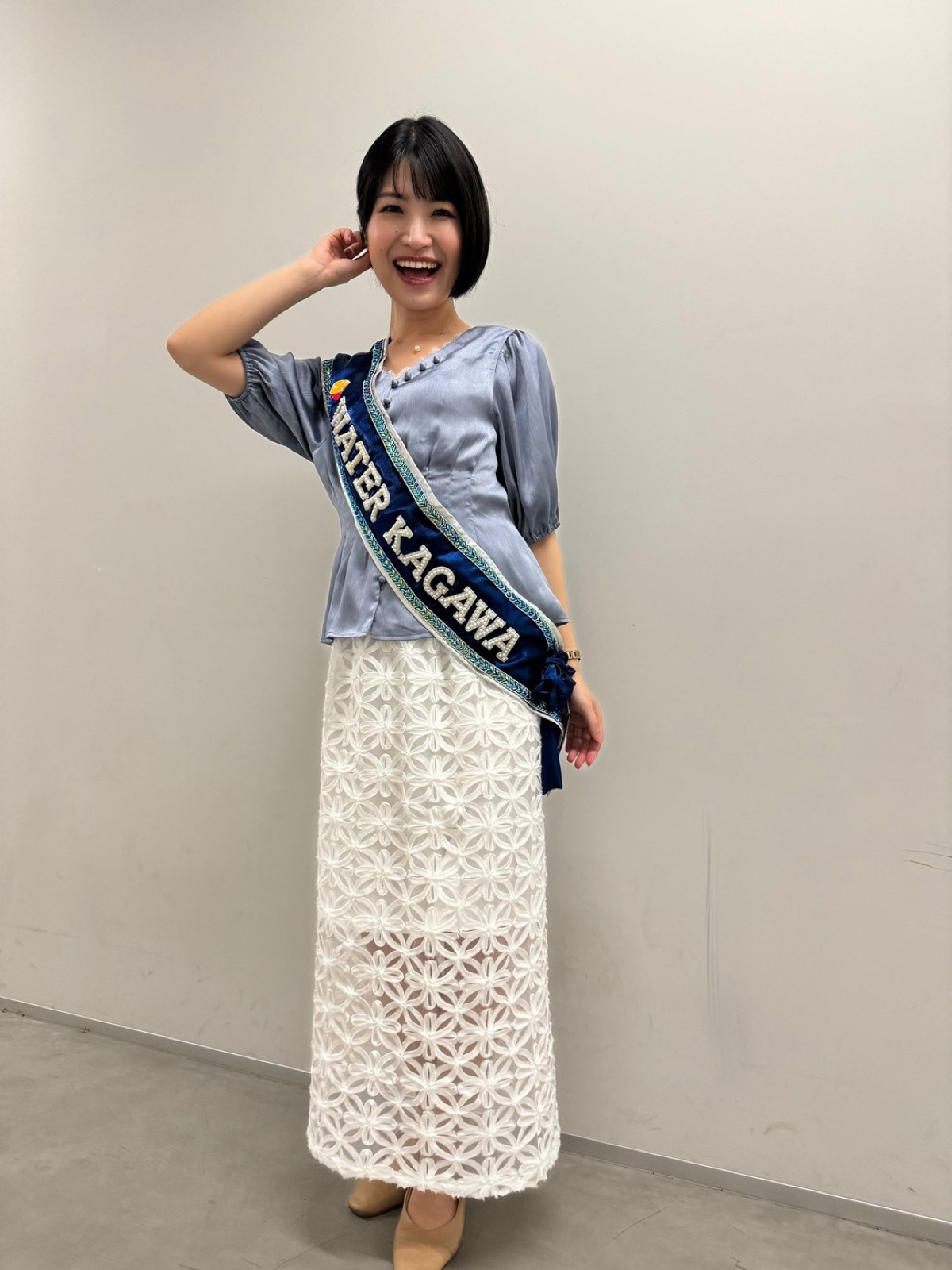 Miss Water 香川のタスキを着けた木村千鶴